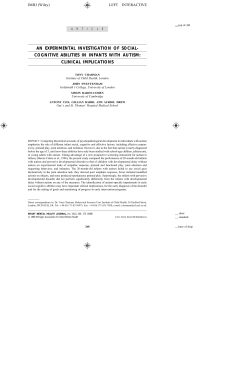 An experimental investigation of social