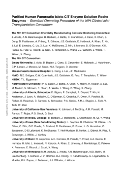 Purified Human Pancreatic Islets CIT Enzyme Solution