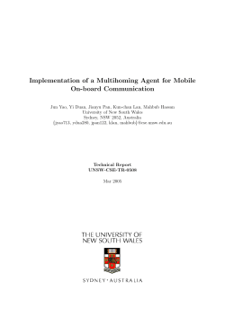 Implementation of a Multihoming Agent for Mobile On