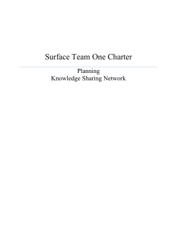 Surface Team One Charter