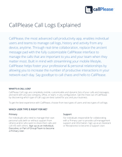CallPlease Call Logs Explained