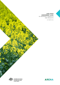 LIFE CYCLE ASSESSMENT (LCA) OF BIOENERGY PRODUCTS