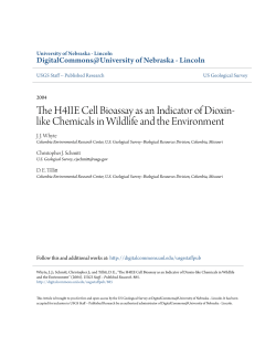 The H4IIE Cell Bioassay as an Indicator of Dioxin