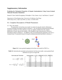 Supplementary Information S1. Complete Description of Model