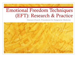 The Case for Energy Psychology