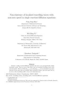 Non-existence of localized travelling waves with non