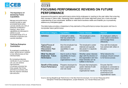 Focusing Performance Reviews