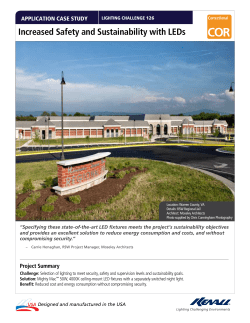Increased Safety and Sustainability with LEDs