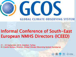 Informal Conference of South-East European NMHS Directors (ICEED)