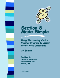 Section 8 Section 8 Section 8 Section 8 Made Simple Made Simple