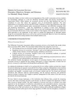 Interacting Ecosystem Markets