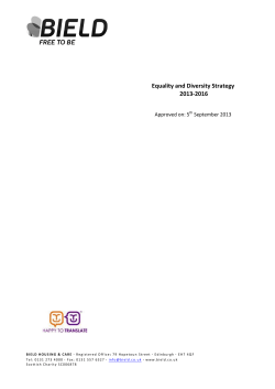 Equality and Diversity Strategy 2013-2016