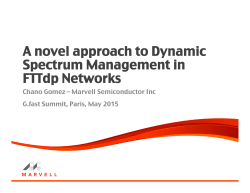 A novel approach to Dynamic Spectrum Management in FTTdp