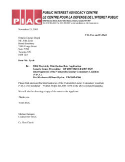 November 23, 2005 - Ontario Energy Board