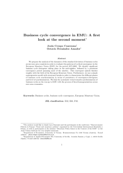 Business cycle convergence in EMU: A first look at the second