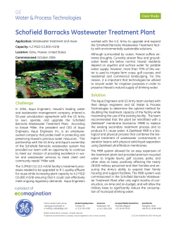 Schofield Barracks Wastewater Treatment Plant