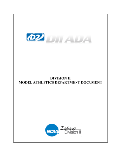 division ii model athletics department document