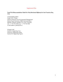Rationale for Species selection in the model