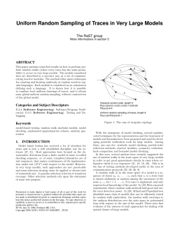 Uniform Random Sampling of Traces in Very Large Models