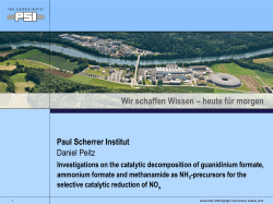 PhD Presentation - Paul Scherrer Institut