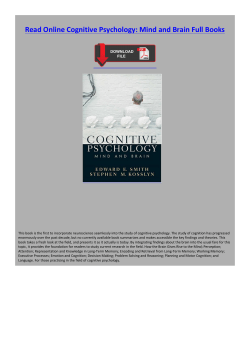 Read Online Cognitive Psychology: Mind and Brain