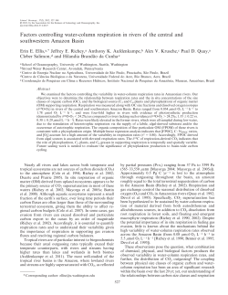 Factors controlling watercolumn respiration in rivers of the central