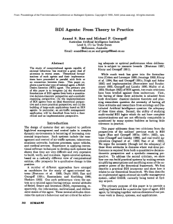 BDI Agents: From Theory to Practice