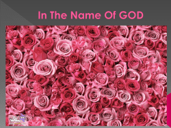 In The Name Of GOD Spirituality and Health