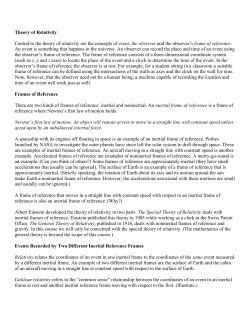 Theory of Relativity