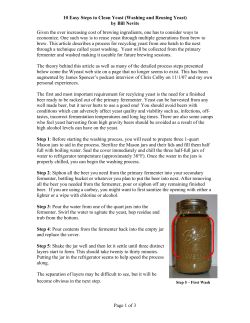 10 Easy Steps to Clean Yeast (Washing and Reusing Yeast) by Bill