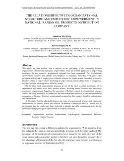 The relationship between Organizational Structure and Employees?
