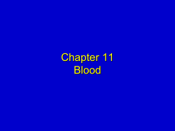 Chapter 11 Blood