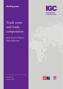 Trade costs and trade composition