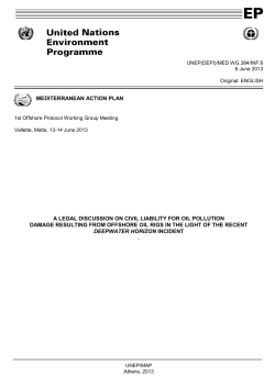 mediterranean action plan a legal discussion on civil liability for oil