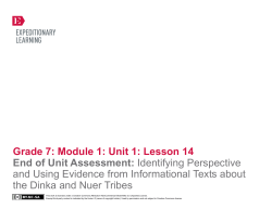 Grade 7 ELA Module 1, Unit 1, Lesson 14