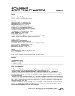 supply chain and business technology management
