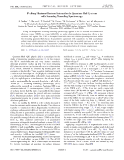 Probing Electron-Electron Interaction in Quantum Hall Systems with