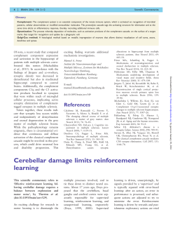Cerebellar damage limits reinforcement learning