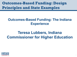 A Brief History of Outcomes-based Funding