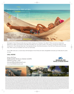 norwegian`s free at sea call now!