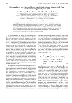 Electron g-Factor and Cyclotron Effective Mass in Semiconductor