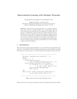 Observational Learning with Modular Networks