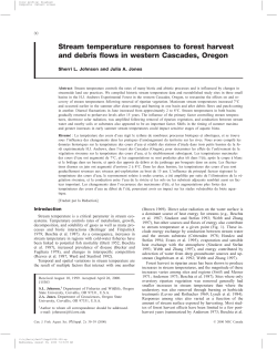 Stream temperature responses to forest harvest and debris