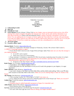 October 18, 2016 Minutes - KU Panhellenic Association