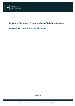 Employee Rights and Responsibilities (ERR)
