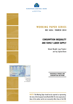 Consumption inequality and family labor supply