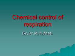 Chemical control of respiration