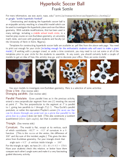 Hyperbolic Soccer Ball