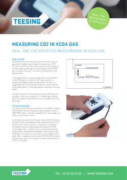 measuring co2 in xcda gas