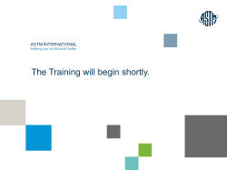 The Training will begin shortly.